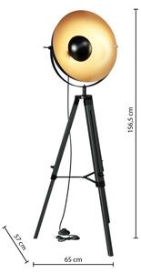 Atmosphera - Lampada con piedistallo LAHTI 1xE27/25W/230V paulownia