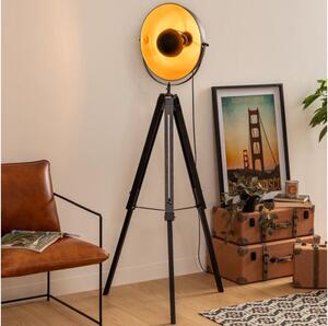 Atmosphera - Lampada con piedistallo LAHTI 1xE27/25W/230V paulownia