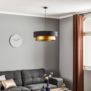 Maco Design Lampada a sospensione Dorina, nero/oro Ø 60 cm