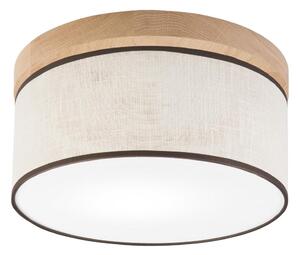 Brilagi - LED Plafoniera BELLADONNA 1xE27/15W/230V diametro 30 cm color crema/quercia