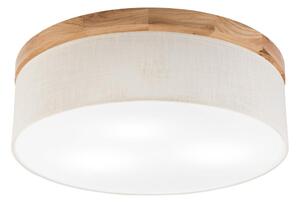 Brilagi - LED Plafoniera BELLADONNA 3xE27/15W/230V diametro 50 cm color crema/quercia