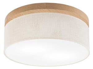 Brilagi - LED Plafoniera BELLADONNA 2xE27/15W/230V diametro 40 cm color crema/quercia