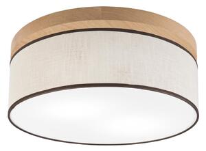 Brilagi - LED Plafoniera BELLADONNA 2xE27/15W/230V diametro 40 cm color crema/quercia