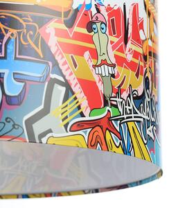Maco Design Lampada a sospensione Graffiti con stampa fotografica colorata