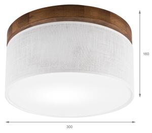 Brilagi - LED Plafoniera BELLADONNA 1xE27/15W/230V diametro 30 cm bianco/quercia ciliegio