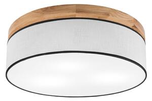 Brilagi - LED Plafoniera BELLADONNA 3xE27/15W/230V diametro 50 cm bianco/quercia