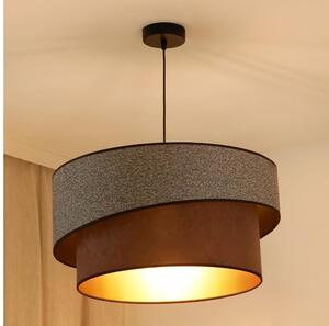 Brilagi - Lampadario a sospensione con filo VEGAS SHINE 1xE27/15W/230V diametro 50 cm grigio/marrone