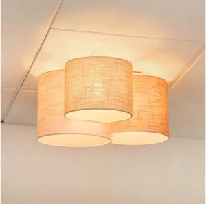 Brilagi - Plafoniera SNAKE 3xE27/15W/230V grigio/crema