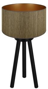 Brilagi - Lampada da tavolo BOSTON ROLLER 1xE27/15W/230V marrone/oro