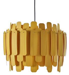 LZF LAMPS LZF Maruja lampada a sospensione di legno, giallo