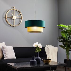 Maco Design Lampada a sospensione Dorina, verde/oro Ø 40 cm