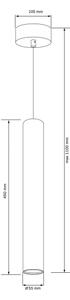 Lampadario a sospensione con filo LUNGOMARE 1xGU10/10W/230V oro