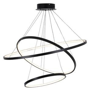 Lampadario LED a sospensione con filo LEA LED/60W/230V 4000K diametro 80 cm nero