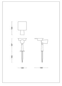 Philips - LED Solare Luce Spot ASHLYN LED/1,4W/3,7V 2700K IP44