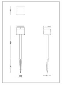 Philips - Lampada solare LED con sensore EZRA LED/1,8W/3,7V 3000K IP44