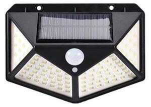 Lampada solare da parete LED 1W 3,7V 6500K IP44 con sensore e batteria 1200 mAh