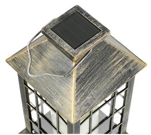 LED Lampada solare a sospensione LED/0,02W/1,2V 1xAA 2700K IP44 patina