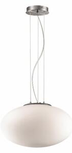 Ideal Lux - Lampadario a sospensione con filo CANDY 1xE27/42W/230V diametro 40 cm bianco