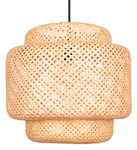 Lampadario a sospensione con filo BERTA 1xE27/20W/230V diametro 50 cm bambù