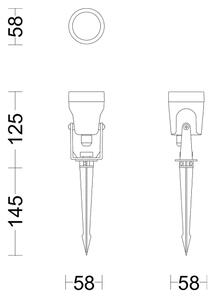 Philips -SET 3x Lampada LED da esterno GARDENLINK REUEL LED/1,5W/230V 2700K IP44