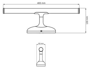 Illuminazione a LED per specchi da bagno ARMONA LED/6W/230V 4000K 40 cm IP44 cromo