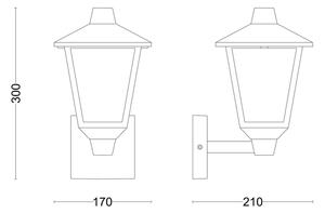Philips - Applique da esterno KINNO 1xE27/25W/230V IP44