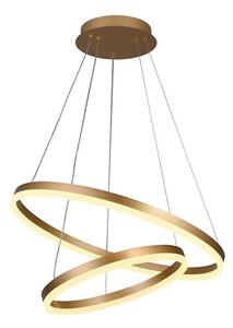 Brilagi - Lampadario dimmerabile a sospensione su cavo CIRCLE LED/70W/230V 3000-6500K oro + telecomando