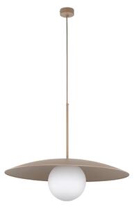 Lampadario a sospensione con filo SLATE 1xE27/15W/230V diametro 65 cm beige