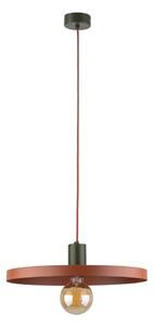 Lampadario a sospensione con filo SILA 1xE27/15W/230V diametro 40 cm color mattone/verde