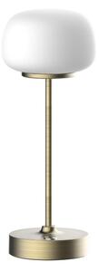 Lampada da tavolo LED dimmerabile con funzione Touch RIMINI LED/2W/5V USB 2000 mAh oro/bianco