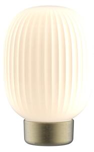 Lampada da tavolo LED dimmerabile con funzione Touch LATTE LED/1,8W/5V USB 2000 mAh oro/bianco