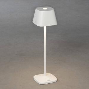 Konstsmide Lampada LED da tavolo Capri da esterni, bianco