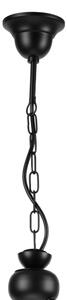 Lampadario a sospensione con catena RETRO 2xE27/60W/230V opaco nero