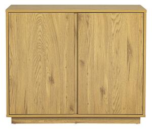 Credenza scandinava finitura legno chiaro rovere 2 ante L90 cm MILLOR