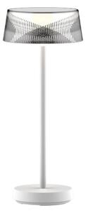 Lampada da tavolo LED dimmerabile CASABLANCA LED/3,4W/5V USB 3600 mAh IP44 bianco