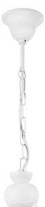 Lampadario a sospensione con catena RETRO 2xE27/60W/230V bianco opaco