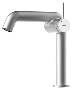 Rubinetto per bagno, cromato, miscelatore monocomando in ottone, con cartuccia in Vetroceramica