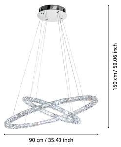 Eglo 93946 - Lampadario LED a sospensione con filo TONERIA LED/56,1W/230V