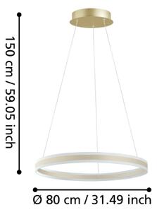 Eglo 39313 - Lampadario LED dimmerabile a sospensione con filo TONARELLA LED/78W/230V