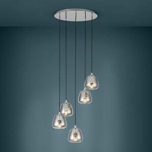 Eglo 39668 - Lampadario a sospensione con filo ALBARINO 5xE27/40W/230V fumé