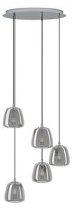 Eglo 39668 - Lampadario a sospensione con filo ALBARINO 5xE27/40W/230V fumé