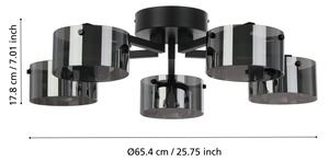 Eglo 39874 - Lampadario a LED dimmerabile montato in superficie COPILLOS 5xLED/5,4W/230V