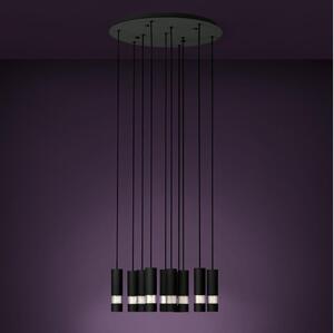 Eglo 39708 - Lampadario LED a sospensione con filo BERNABETA 10xGU10/4,6W/230V nero