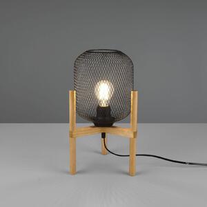 Reality Leuchten Lampada da tavolo Calimero con treppiede di legno