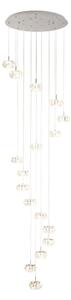 Eglo 39546 - Lampadario di cristallo LED dimmerabile su filo CORLIANO 17xLED/4,5W/230V