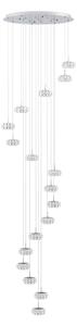 Eglo 39546 - Lampadario di cristallo LED dimmerabile su filo CORLIANO 17xLED/4,5W/230V