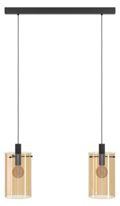 Eglo 39538 - Lampadario su filo POLVERARA 2xE27/40W/230V
