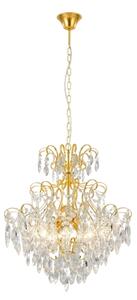 Eglo 39605 - Lampadario su catena FENOULLET 5xE14/25W/230V dorato