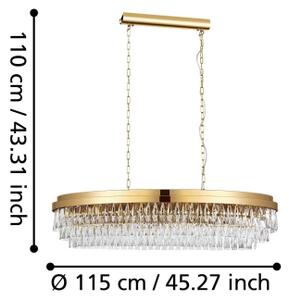 Eglo 39463 - Lampadario su catena VALPARAISO 13xE14/40W/230V dorato