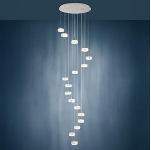 Eglo 39546 - Lampadario di cristallo LED dimmerabile su filo CORLIANO 17xLED/4,5W/230V